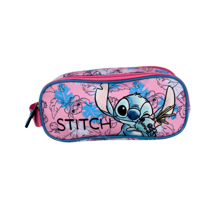 Piórnik Stitch Dwukomorowy Saszetka do szkoły