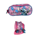 Piórnik Stitch Dwukomorowy Saszetka do szkoły